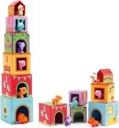 Sklopive kocke Kućice za životinje DJECO