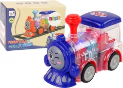 LED lokomotiva s trenjem, prozirna