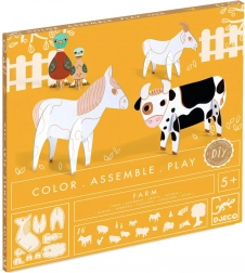 Djeco DIY farma – kreativni set za bojanje i sastavljanje