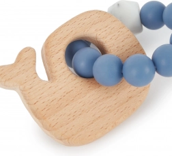 Silikonska grickalica s drvenim kitom Bieco