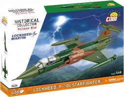 Konstrukcijski set COBI Lockheed F-104 Starfighter Vijetnamski rat 1:48