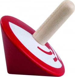 Crvena drvena vrteška