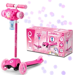 EVO Bubblz Mini Cruiser dječji romobil na tri kotača s mjehurićima, ružičasti