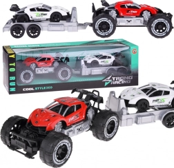 Terensko vozilo s prikolicom i sportskim autićem