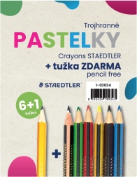 Set trokutastih drvenih bojica 6 kom + 1 olovka STAEDTLER