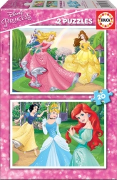 Puzzle DISNEY princeze 2×20 dijelova