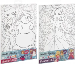 Slikanje po brojevima na platnu BESTIES 29,7 × 19,5 cm