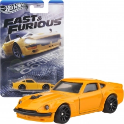 Hot Wheels Fast & Furious Datsun 240Z žuti model 1:64, 6,5 cm