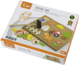 Drvena čavlić-panela farma Viga Montessori od pluta