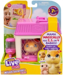 Little Live Pets Mini Mama hrčak s iznenađenjem bebica u kućici