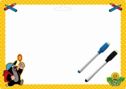 Obostrana ploča A4 s motivom Krtka