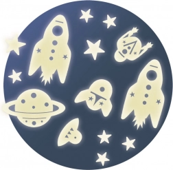 Fosforescentne zidne naljepnice Svemir od DJECO