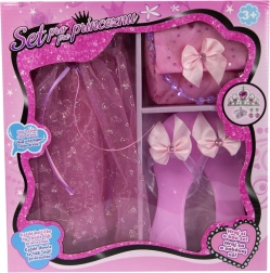 Ružičasti princezinski set – suknjica, cipelice i torbica