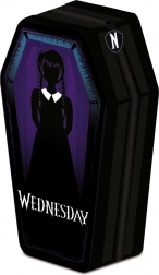 Pernica u obliku kovčega s motivom Wednesday