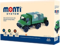 Konstrukcijski set MONTI SYSTEM Bundeswehr Mercedes Unimog 1:48