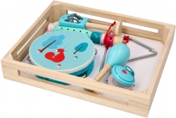 Drveni glazbeni set s vjevericom