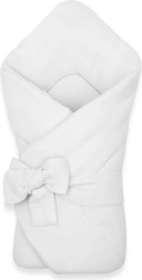 Muselinska vezica povijalica NEW BABY bijela