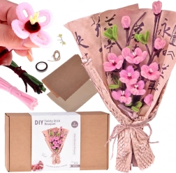 Kreativni DIY set – svilena buket SAKURA (japanska trešnja)
