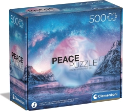 Puzzle 500 dijelova clementoni peace collection light blue