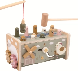 2Kids Toys višenamjenska drvena igračka za udaranje Farma