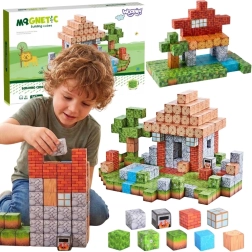 Woopie magnetske građevinske kocke World of Blocks, 108 dijelova