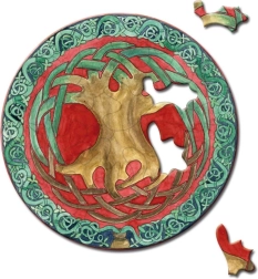 Okrugle puzzle Curiosi Picoli stablo 33 dijelova