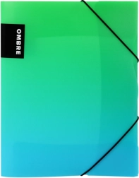 Mapa s gumicom A4 PP VERDE zelena