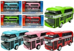 Dvospratni autobus s navojnim pogonom – metalni model u 4 boje