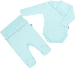 2-dijelni baby set New Baby Stripes, ledeno plava, 86