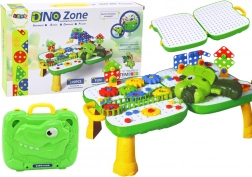 Stolić kofer Dino Zone građevni set s bušilicom 249 dijelova