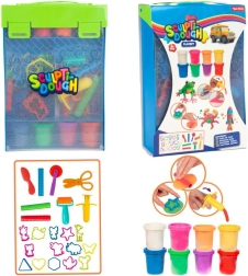 Kreativni set plastelina 8×57 g s dodacima u plastičnoj kutiji