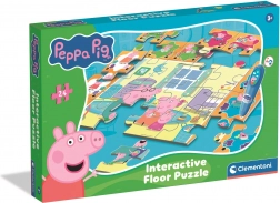 Interaktivne podne puzzle PEPPA PIG s elektroničkom olovkom 70 × 100 cm