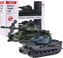 Daljinski upravljani tenkovi T–34 vs Tiger u mjerilu 1:28 – borbeni set 2,4 GHz