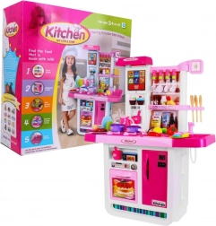 Interaktivna dječja kuhinjica 3+ s vodenim slavinom, svjetlima i zvukovima – Ružičasta