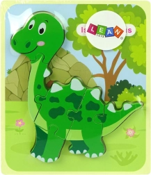 Drvene puzzle zeleni dinosaur