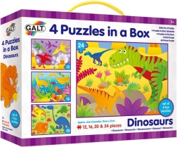 Galt puzzle U zemlji dinosaura 4 u 1 (12–24 dijelova)