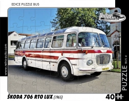 Puzzle retro autobus Škoda 706 RTO LUX 40 dijelova