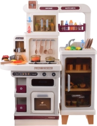 interaktivna bež dječja kuhinjica s efektima svjetla, zvuka i pare