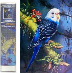 Dijamantno slikanje Plava tigrica 30 × 40 cm
