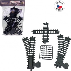 Set tračnica za vlakić 22 cm s križanjem i skretnicama