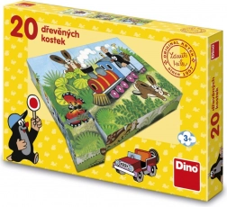 Drvene slikovne kocke Krtko i promet 20 kom