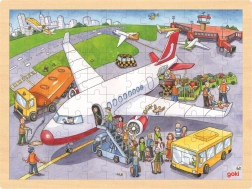 Drvene puzzle Na aerodromu 96 dijelova