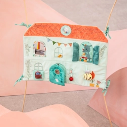 Tekstilna ploča za dječji krevetić - kućica s jelenkom Stellom i zmajićem Joeom