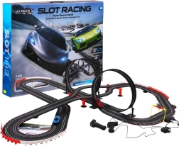 Dječja trkaća staza 10 metara 6+ sa svjetlima i dva autića 1:43