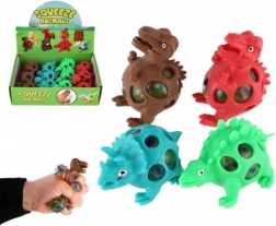Antistresni gnječivi dinosaur s gel kuglicama 7 × 5 cm, 4 boje