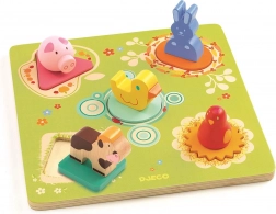 Djeco na farmi – drvene slagalice s umetanjem za najmlađe