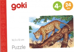 Goki drvene puzzle Afričke životinje – jaguar, 24 dijelova