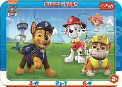 Baby puzzle Sretna PSIĆI U ZALJEVU 2-u-1, 10 dijelova