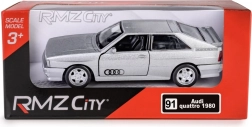 Metalni model RMZ City Audi Quattro Coupé srebrni 1:35 s pull-back pogonom