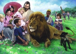 Puzzle EUROGRAPHICS Lav i janje 1000 dijelova